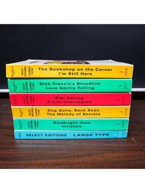 Reader’s Digest Select Editions Large Type 6-Volume Book Set 2016-2018